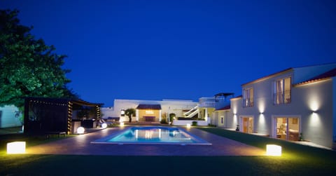 Night view garden