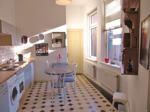 Kitchen with complete equipment and dining  place