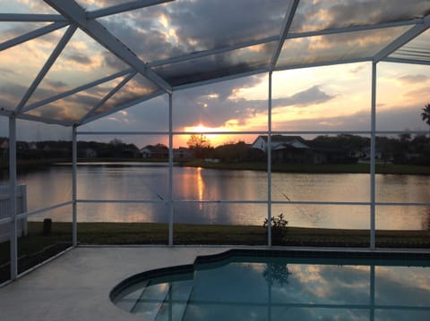 At sunset in January!  