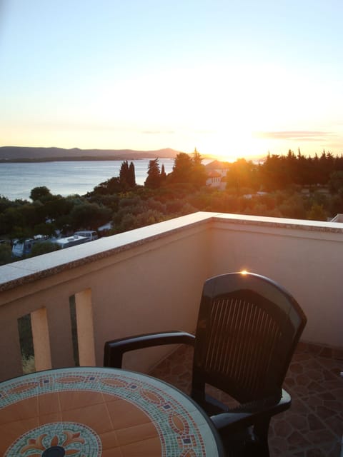 Sunset on the balcony