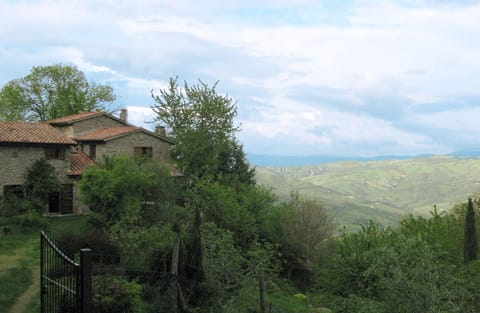 house and surrounding areas