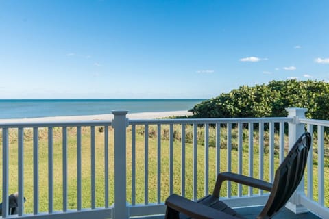 View from Master Bedroom upstairs a private patio
