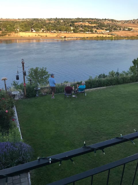 Guests enjoying the Snake River go by
