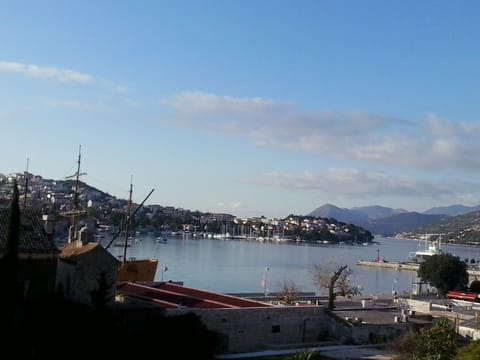 view from my property on the port of Gruž - winter time