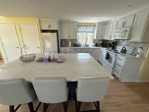 Oversized kitchen island.