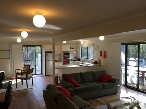 Living room, kitchen