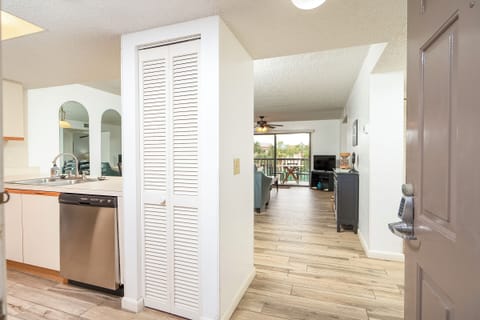 View as you enter the front door.