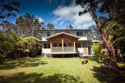 View of the house from the backyard