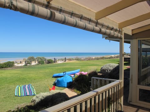 Uninterrupted views of the beach! Kayaks and beach toys available for guest use