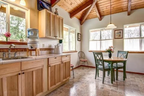 dining surrounded with windows.
