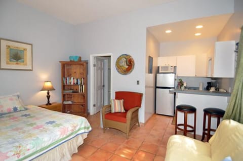 Kitchen off to right.
