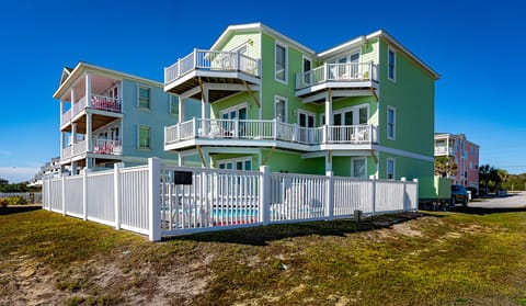 View of the house from the beach
