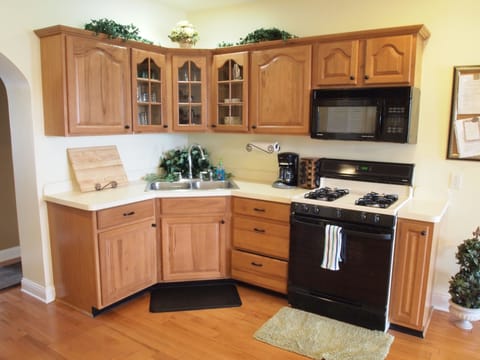 Partial view of kitchen.