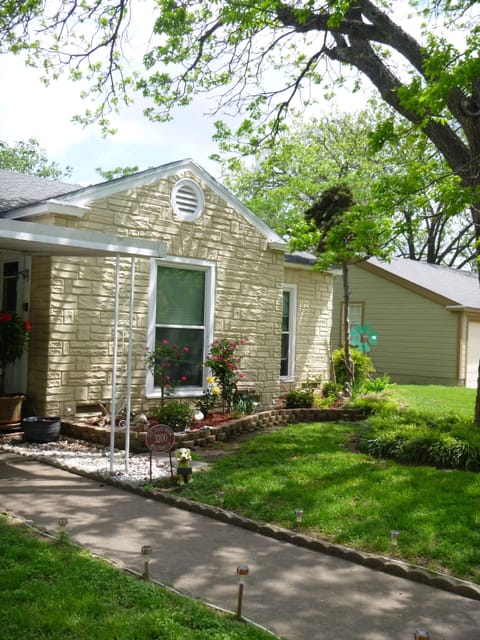 Our front flower gardens and yard