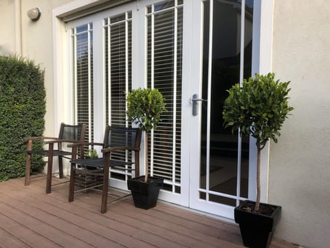 Main entrance to the apartment.  Secure parking only meters away.