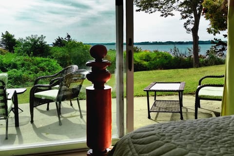 view from the second master bedroom with private patio