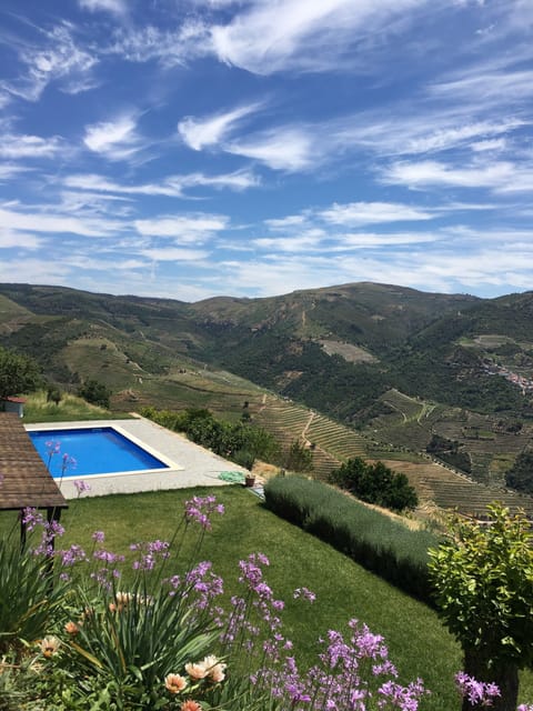 View of the pool and valley