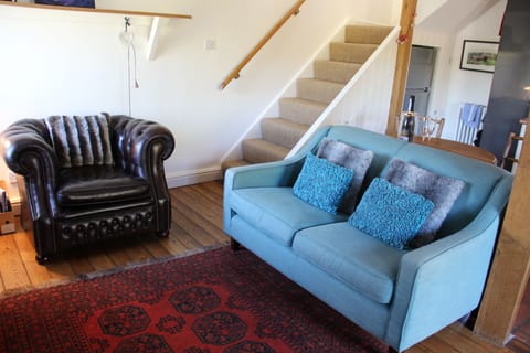 open plan living and dining area