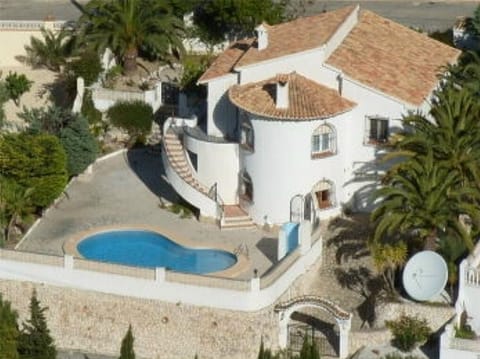 detached villa with private pool and gardens