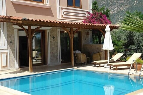 Covered pool terrace