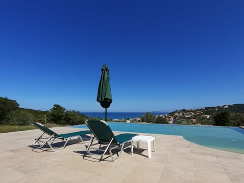 View from the pool area