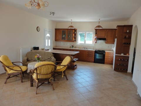 View of the kitchen area