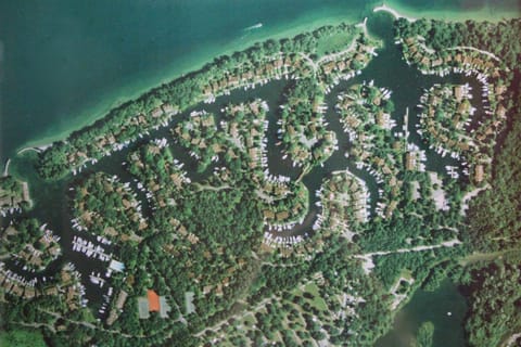 bird's eye view of Port Ripaille