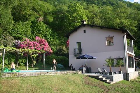 Side view of the villa