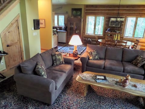 living room and dining room