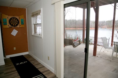 Dart board downstairs