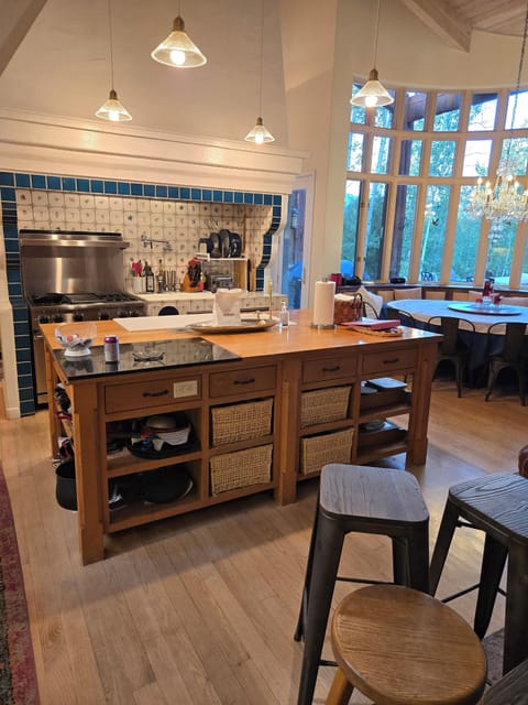 Kitchen island with extra sink