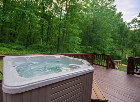 Large modern hot tub