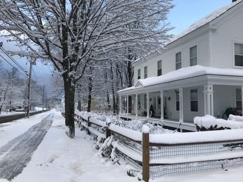 Exterior view of front of house looking south