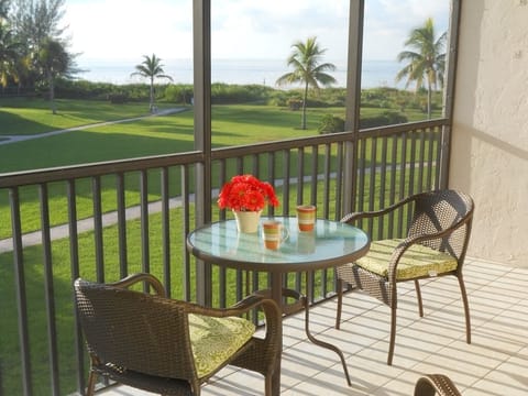 Breathtaking water views from the lanai. Afternoon shade.