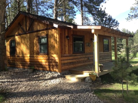 Hunter's Cabin....finally done, and just the cutest cabin in the Hills.