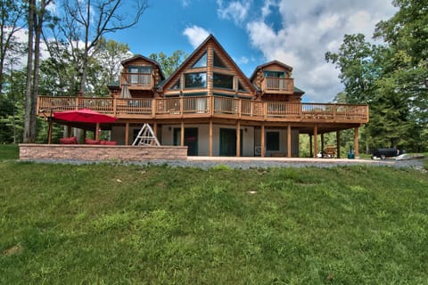 Log Cabin With 6000 Sq. Ft. Of Living Space Located On A Private 50 Acre Lot!