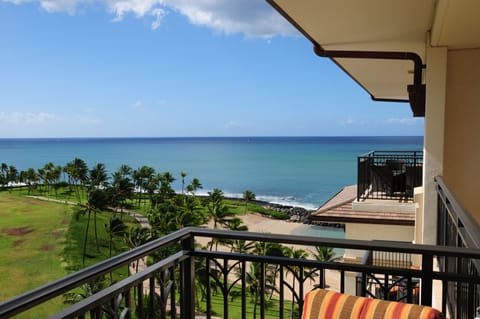 YES!  This is a real photo taken from our lanai! Beautiful any time of day...