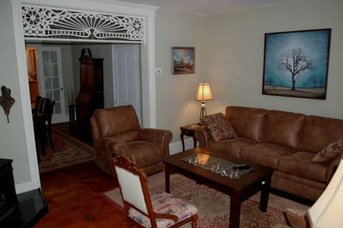 Rustic living room with Foosball coffee table