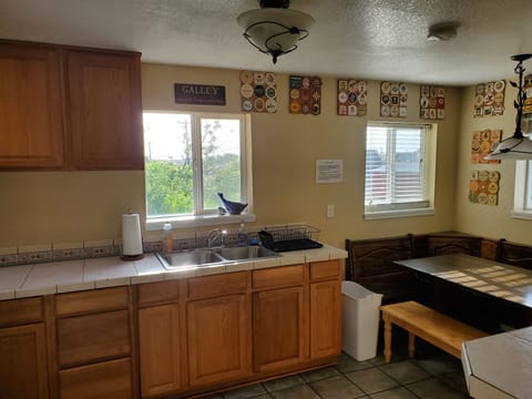 kitchen and dining