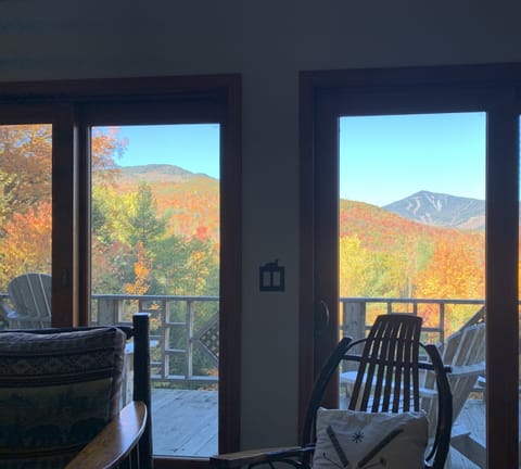 View from the great room in the fall. 