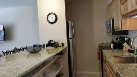 New Kitchen w/stainless steel appliances, ample cabinets & shelving; fully eqpd