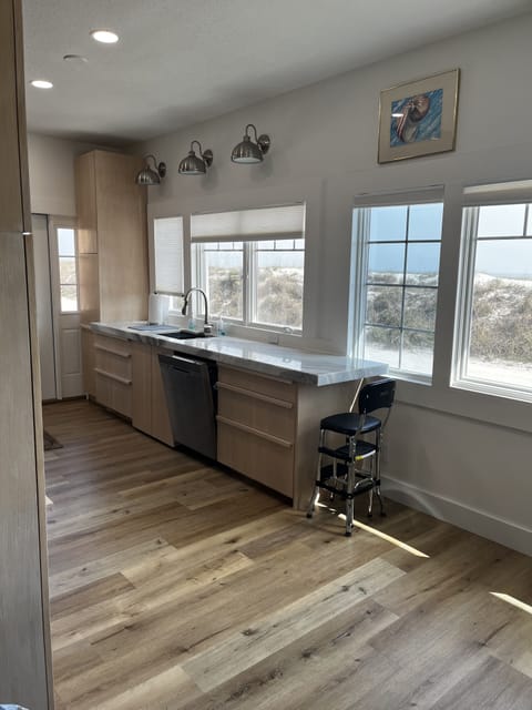 Kitchen view from living room.