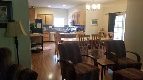 Kitchen seen from living room