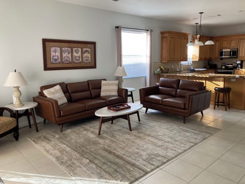 New leather furniture