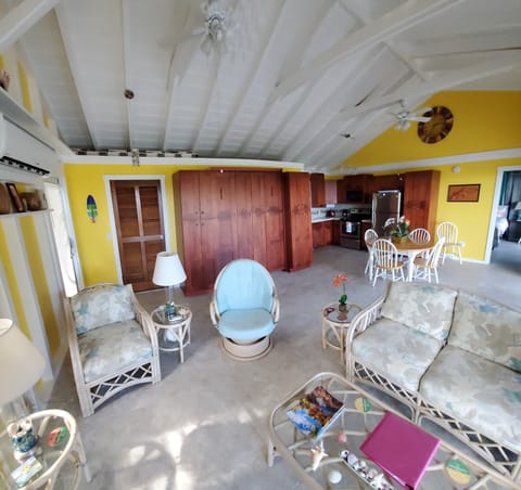 Living Room/Kitchen/Dining with Murphy bed closed