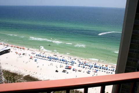 View of the gulf from the balcony.  Great dolphin watching!