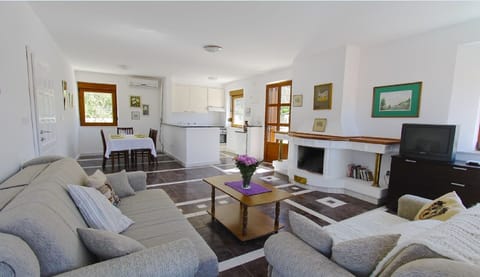 Upper level - living room and kitchen