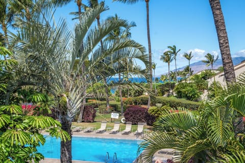 ocean and mountains from the lanai