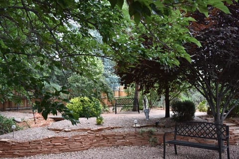 Spacious backyard with many places to sit and enjoy a retreat away from home!