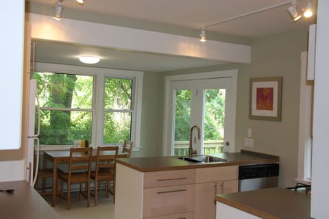 Kitchen and breakfast area